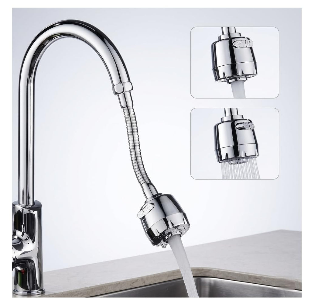 ALTURAS Kitchen Tap Extender, 360° Rotating Faucet Extension for Kitchen Sink & Basin, Adjustable Water Flow