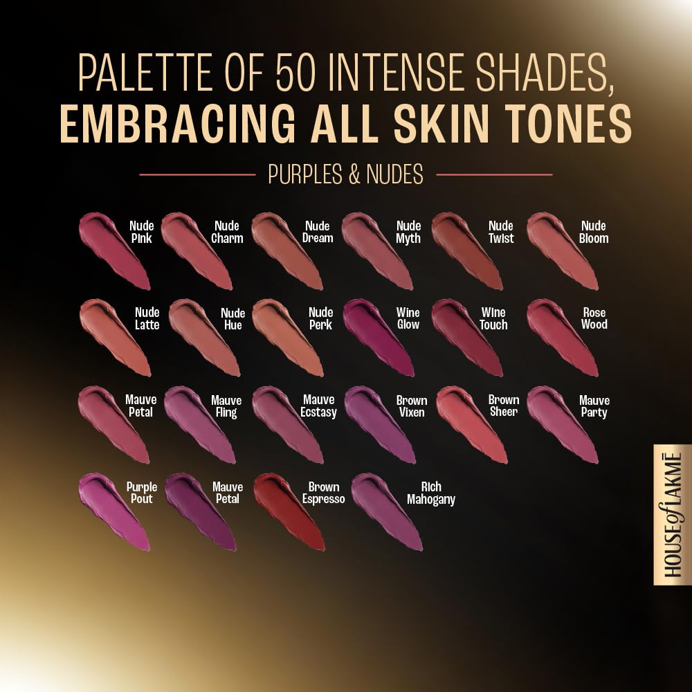 Lakme Forever Matte Liquid Lip Colour, Brown Espresso, 5.6 ml