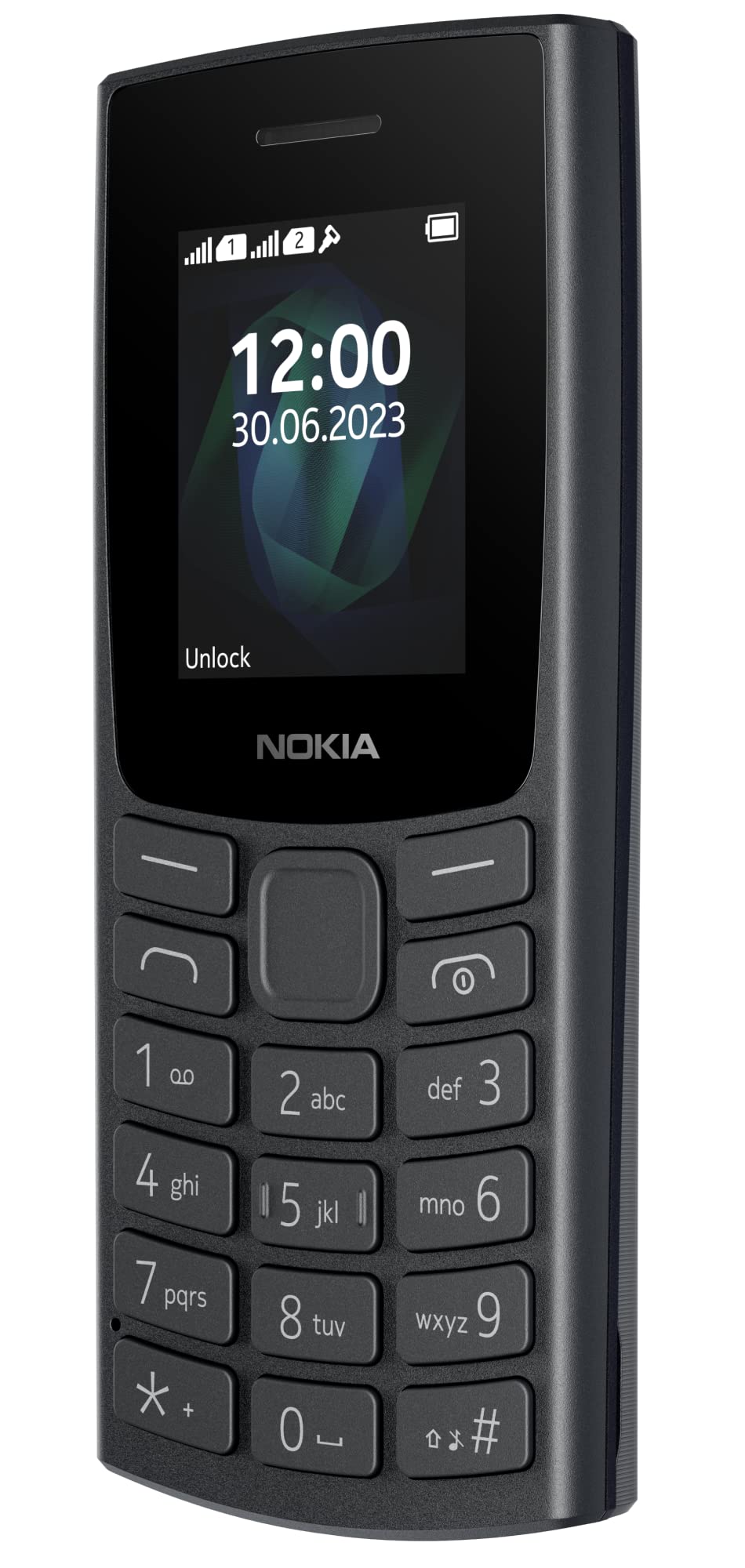 Nokia All-new 105 Single Sim Keypad Phone with Built-in UPI Payments, Long-Lasting Battery, Wireless FM Radio| 1 Year Replacement Guarantee | Charcoal