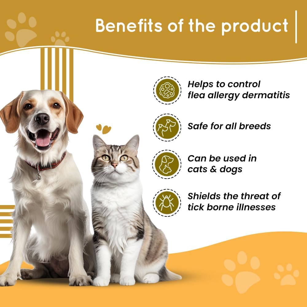 Vivaldis Vi-Fi Forte Tick & Flea Spray for Dogs & Cats | Fast-Acting, Long-Lasting Fipronil Formula | Ticks & Fleas Remover for Dogs Treats Acute Infestations 100ml