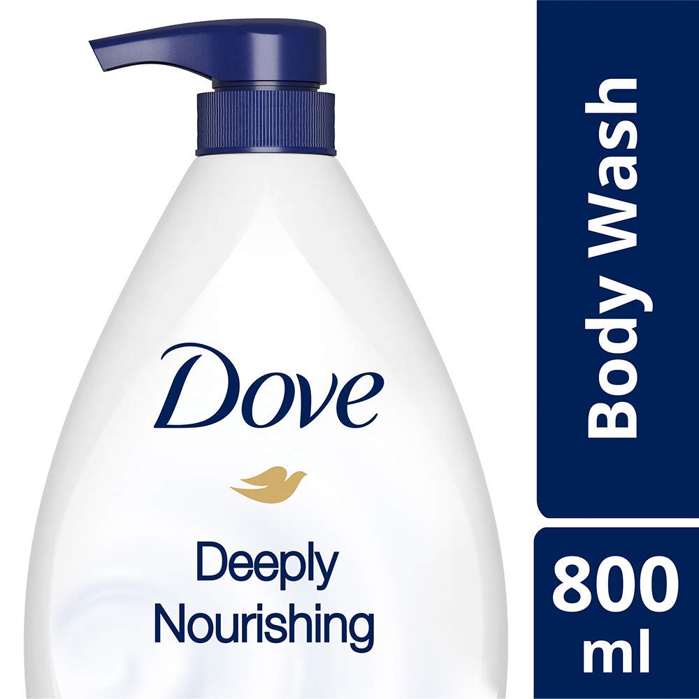 DOVE Nourishing Bodywash, 825ml, for Soft and Smooth Skin, with Triple Hydration Serum & Glycerine, Dermatologically Tested, Paraben-Free, Sulphate-Free