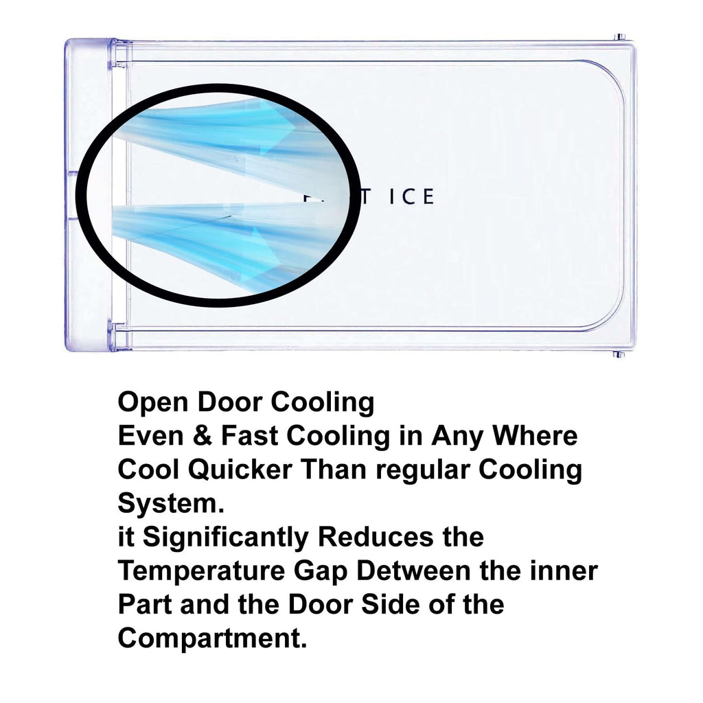 Freezer Door/Refrigerator Compatible for Whirlpool Single door Gen-y | Transparent (Round Lock) Match (Size 36x18.8CM) Replacement Parts