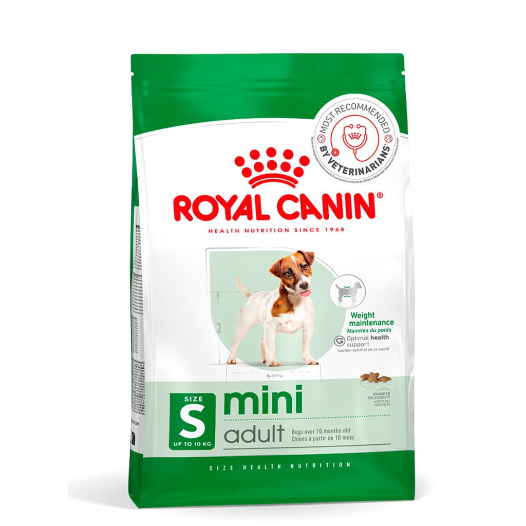 Royal Canin Mini Adult Dog Food, Dry Food, Supports Weight Management & Digestive Health, Promotes overall development, 800 Grams