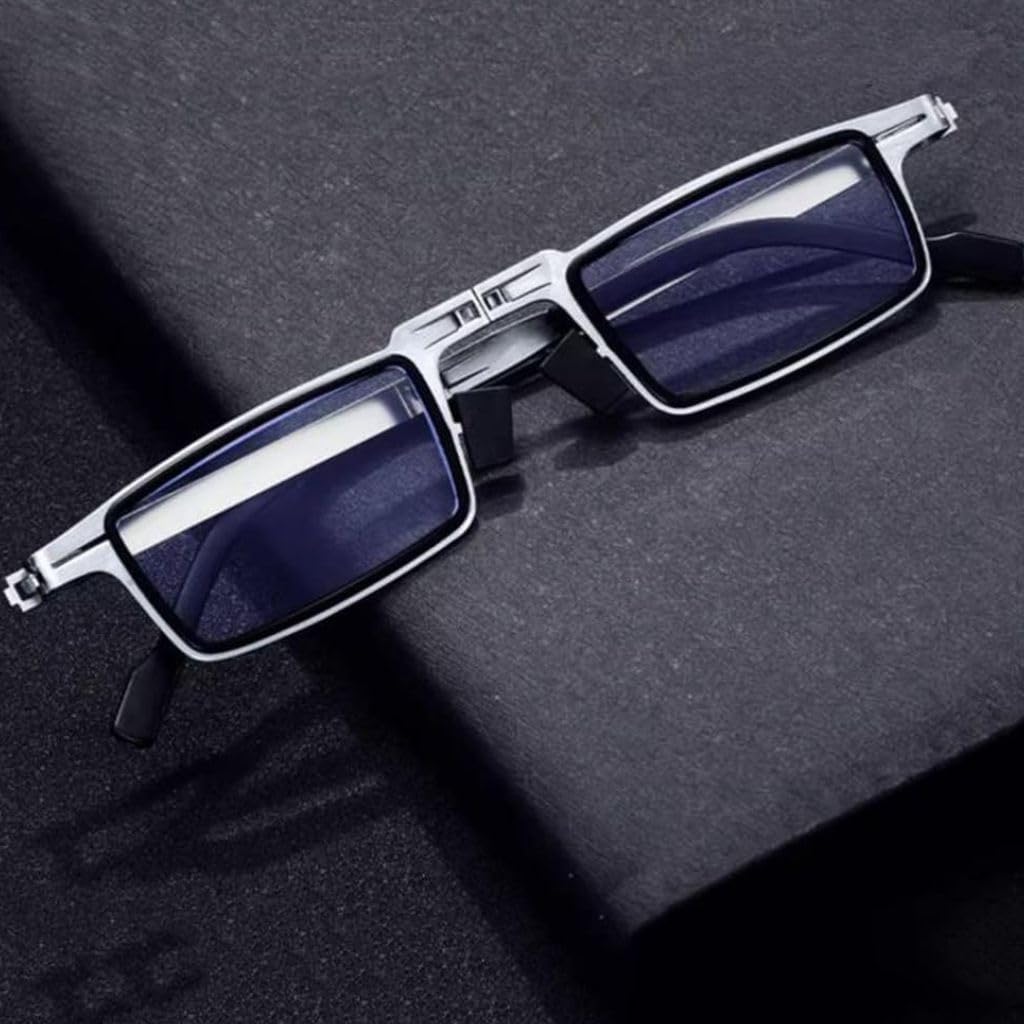 Spatlus Reading Glasses Blue Light Blocking, Anti Uv Glare, Foldable Computer Spring Hinge Readers for Women Man, Foldable Reading Glasses Soft Nose Pad (Color : Black, +2.00 Magnification)