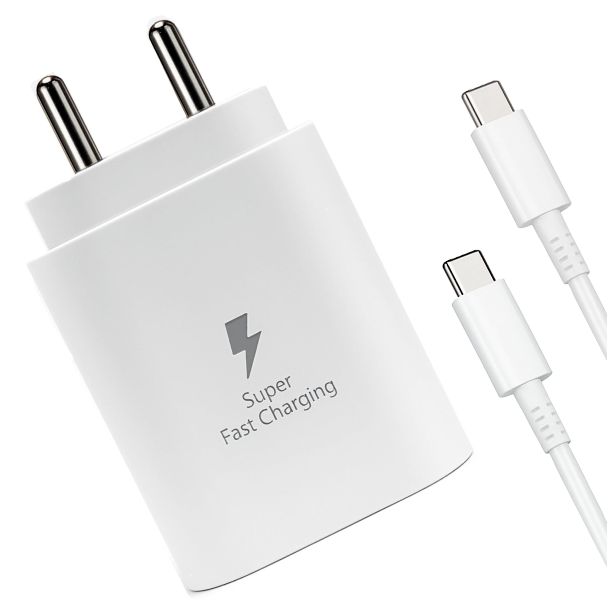 25W Type-C Charger & Cable Compatible with Samsung Galaxy S25, S24, S23, S22, S21(Ultra/Fe), M35, M36, M16, M06, M05, M56, A55 5G, A35 5G, A15, F15, F14(Z/S/A/M/F Series by APFEN®