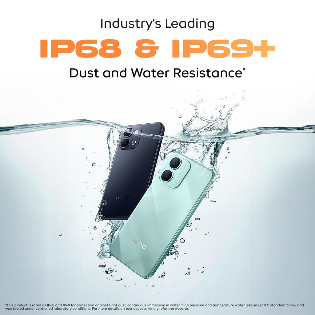 iQOO Z11x 5G (Prismatic Green, 6GB RAM, 128 GB Storage) | Dimensity 7400-Turbo Processor | 7200 mAh Battery Smartphone | Powered by OriginOS 6