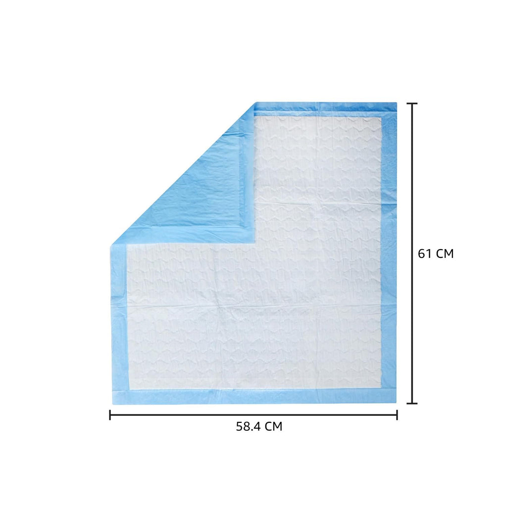 Amazon Basics Dog And Puppy Pee Pads | Pack Of 20 | 24 X 23 Inches | Leak-Proof, Quick-Dry Design For Potty Or Indoor Training | Heavy Duty Absorbency