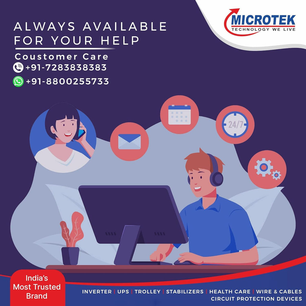 Microtek EM 4170+ Automatic Air Conditioners (A.C.) Voltage Stabilizer upto 1.5 Ton Working Power 170V-270V with 3 Year Warranty (White)