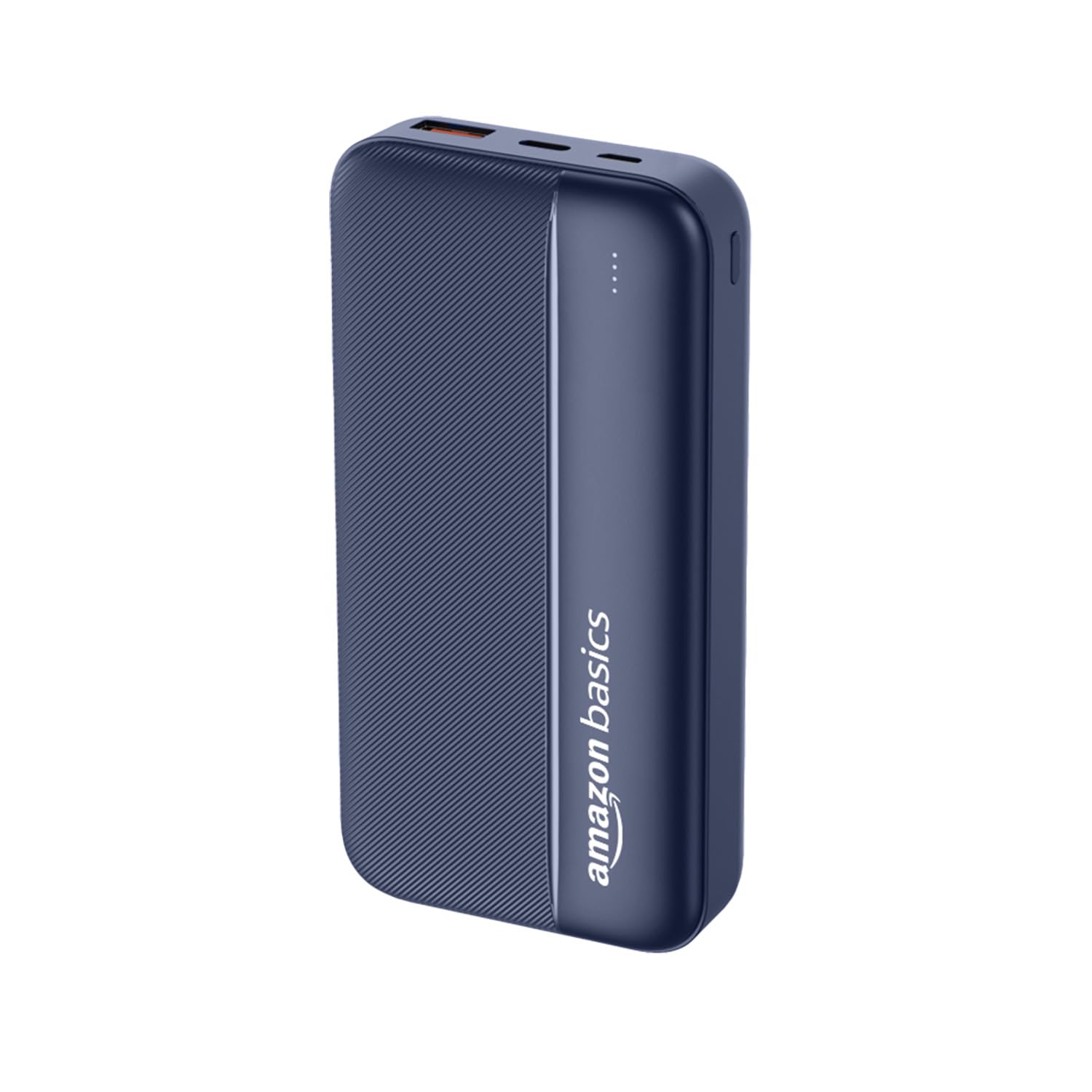 Amazon Basics 20000 mAh Power Bank | 22.5W Fast Charging | Dual Output & Input | Charge 3 Devices Simultaneously | for Smartphones, TWS Earbuds, Speakers, Tablets (Dark Blue)