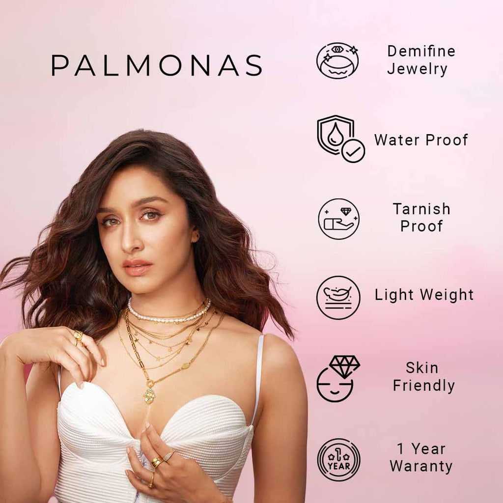 PALMONAS Small Heart Hoop Earrings - Gold Plated, Waterproof & Anti Tarnish, Gift for Women
