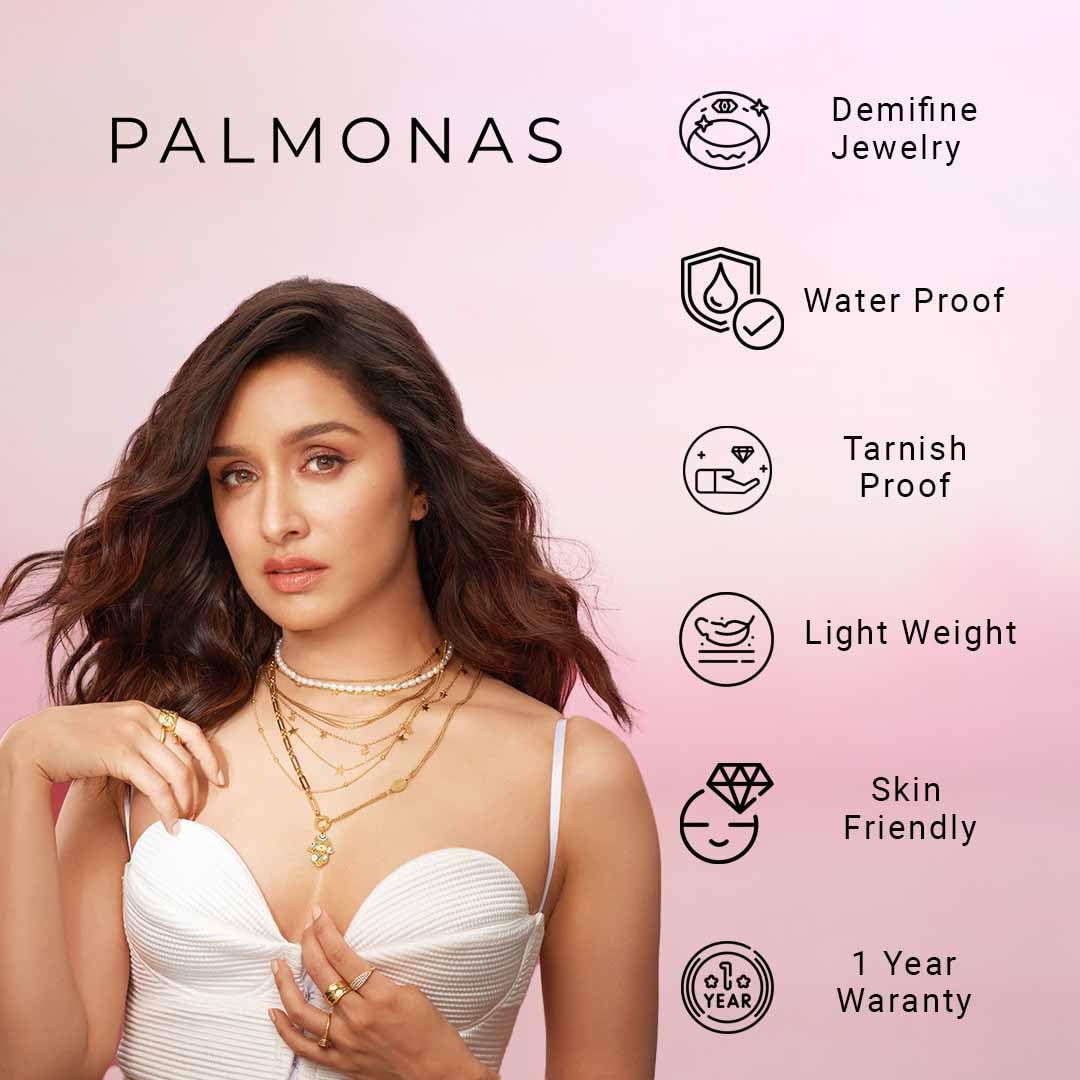 PALMONAS Small Heart Hoop Earrings - Gold Plated, Waterproof & Anti Tarnish, Gift for Women