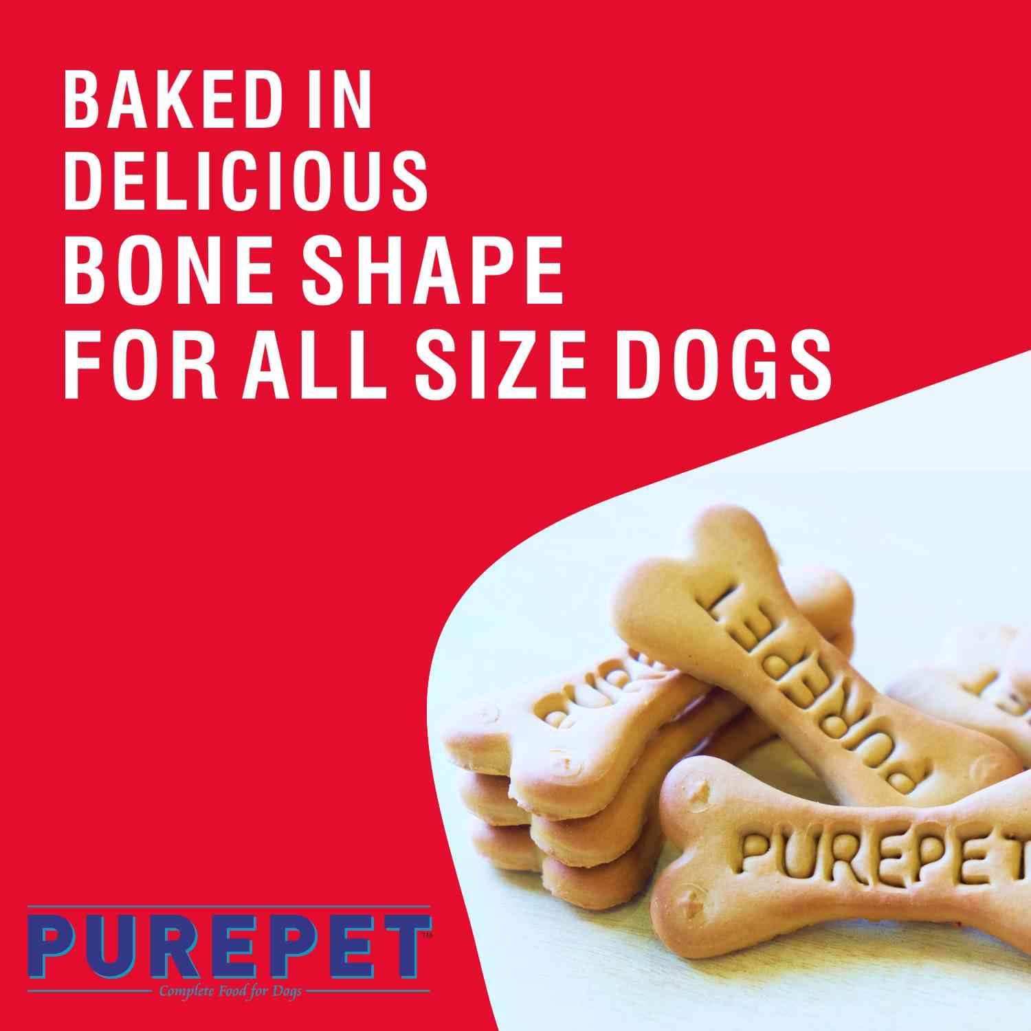 Purepet Dog Treats Biscuits for All Life Stages 800g Pack 100% Vegetable Flavour Active Behaviour Oral Health Training and Behaviour Healthy Immune System