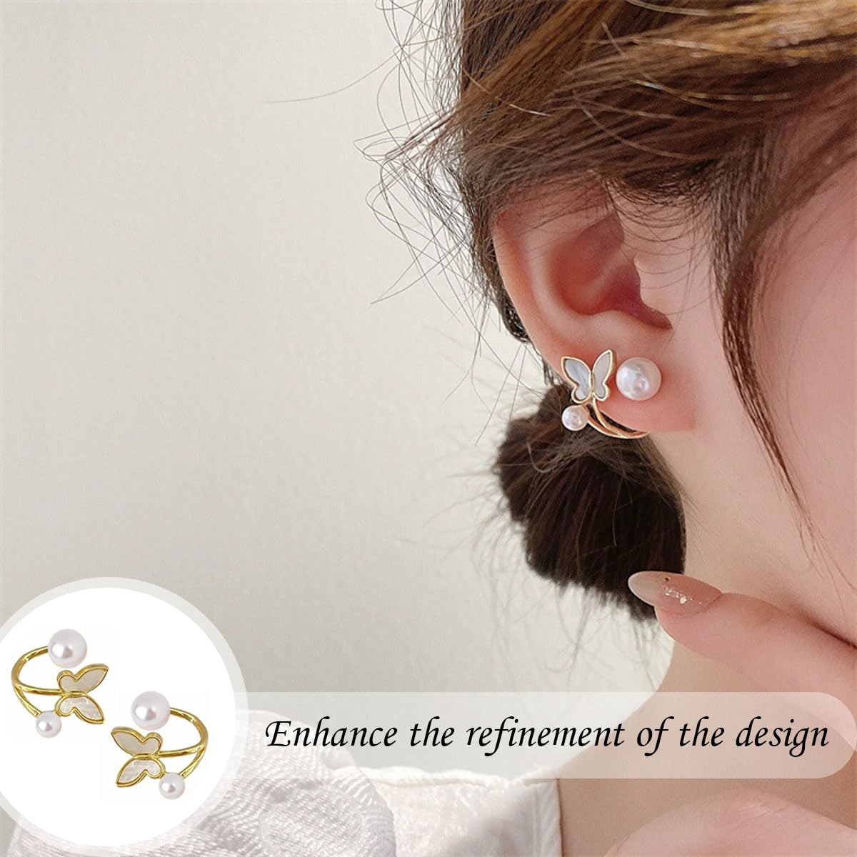 3 Pairs Earrings for Women Stylish, Korean Earrings for Girls Stylish, Pearl Earrings Set for Women, Elegant Dainty Studs, Perfect for Daily and Special Occasions