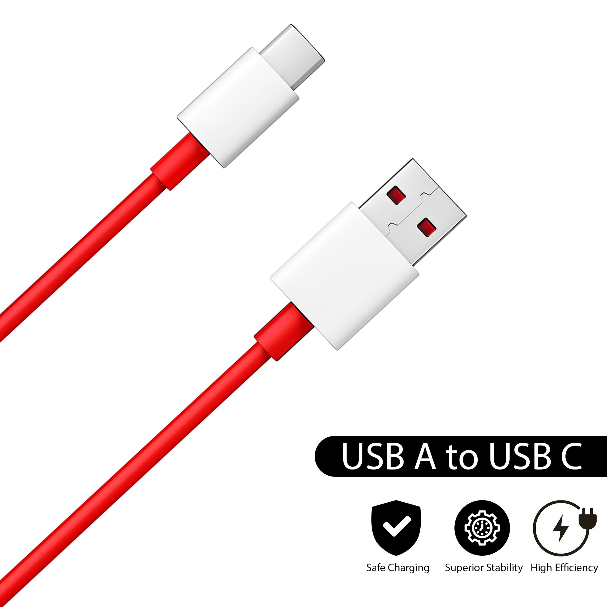 100W Fast Charging cable USB-A to Type-C Compatible with OnePlus 15/15R13/13R/12R/12/11/11R/10/10R/9/9R/8/8T,Nord 5/4/3/2,CE4/3/2/Lite Support all USB to Type-C Devices BY APFEN®