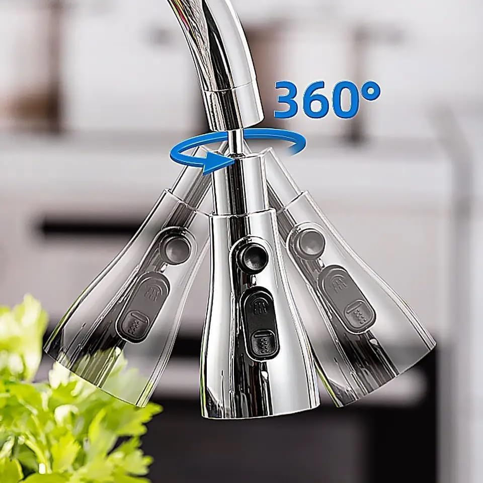 fediyo Tap Extender for Kitchen Sink, Flexible Faucet with Tap Extension for Convenient Use Upgrade Your Kitchen Sink with Flexible Tap for Easy Access (Sink Faucet)