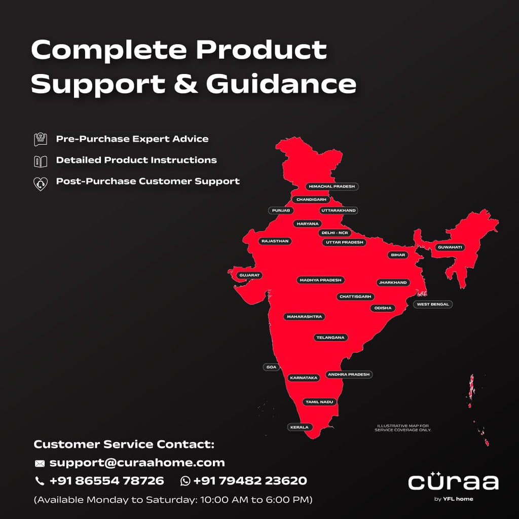 Cüraa IndiePro 2100 Watts Induction Cooktop for Indian Kitchens | 6 kV Surge Protection Design for Safety | Rotary Knob control with Timer | Incremental Heat Adjustment | 2 Year Warranty