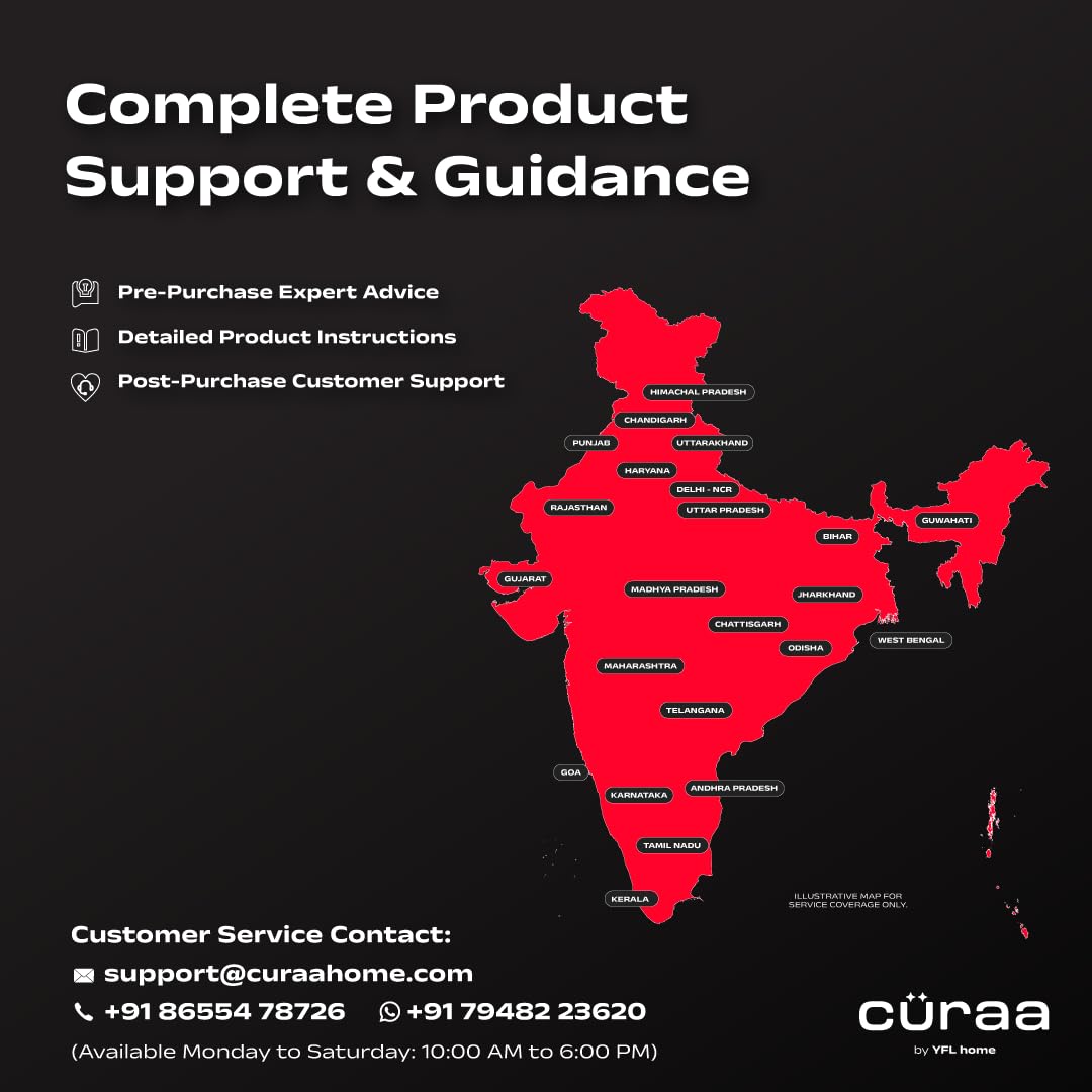 Cüraa IndiePro 2100 Watts Induction Cooktop for Indian Kitchens | 6 kV Surge Protection Design for Safety | Rotary Knob control with Timer | Incremental Heat Adjustment | 2 Year Warranty