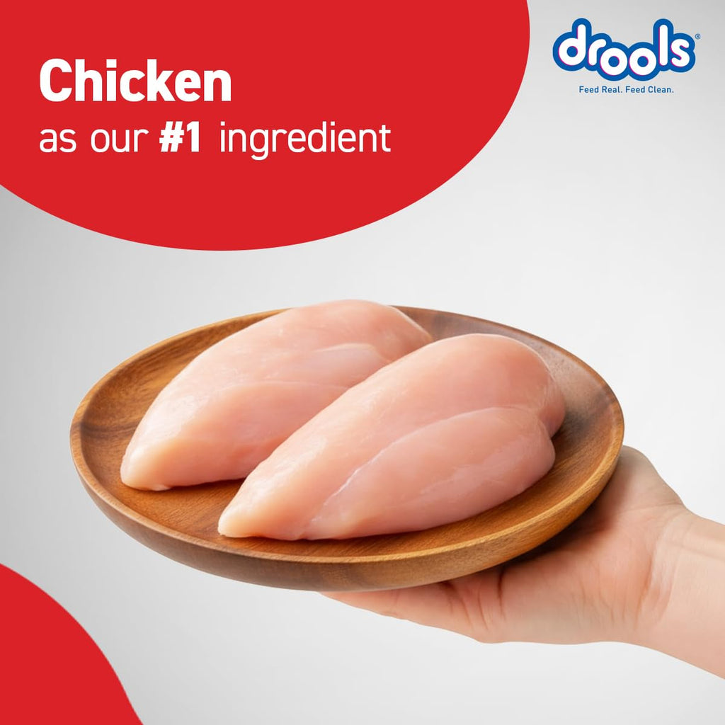 Drools Puppy Dry Dog Food 4.2kg (3kg + 1.2kg Free) | Chicken & Egg Flavour | Supports Active Behaviour | Digestive Health & Immunity | Better Digestibility