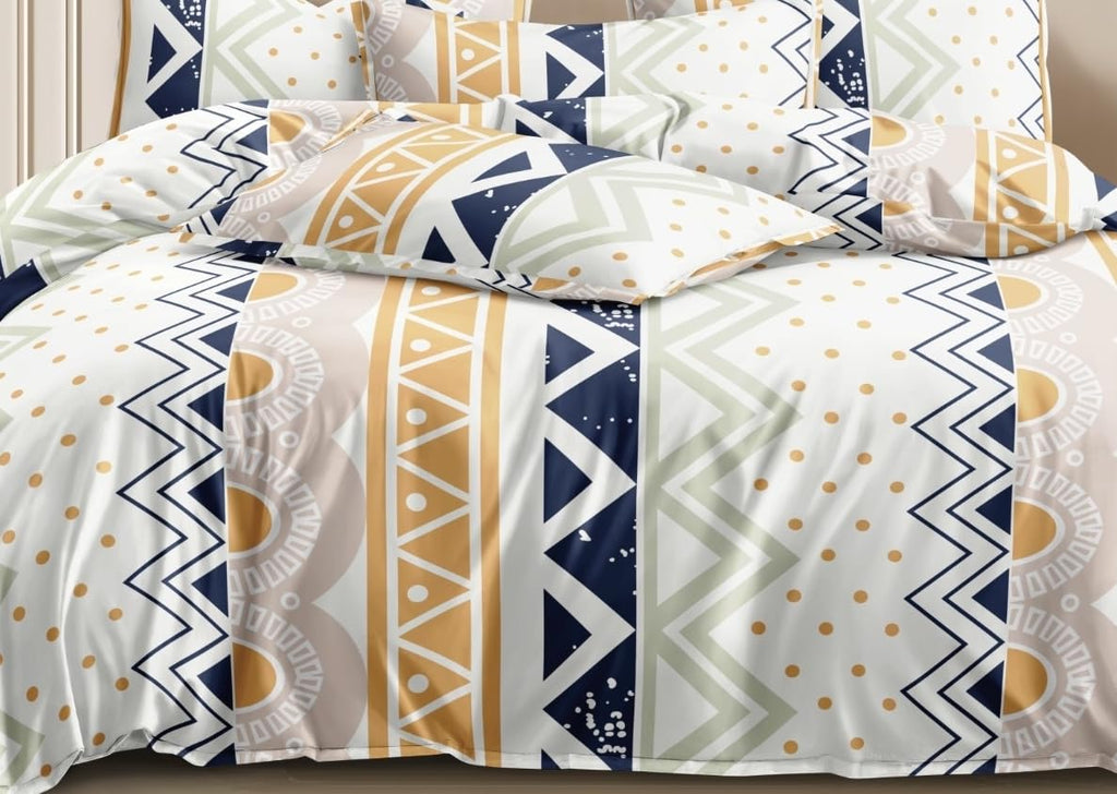 THE HOME STYLE Super Soft Glace Cotton King Size Printed Pillow Covers ll Pillow Cases ll Set of 2 Piece- 18"x 28" Inches (Abstract Mist)