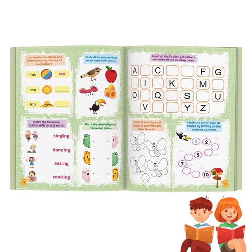 Brain Activity Book for Kids - 200+ Activities - Kids Activity Book - Early Learning - Activities for Children - Maths, English, Mazes, Spot the Differences, Word Search