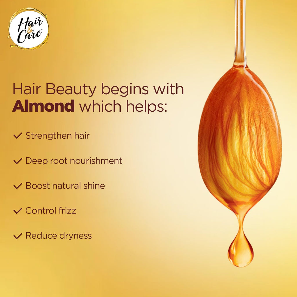 Hair & Care with Almond, Non-Sticky Hair Oil, 500ml