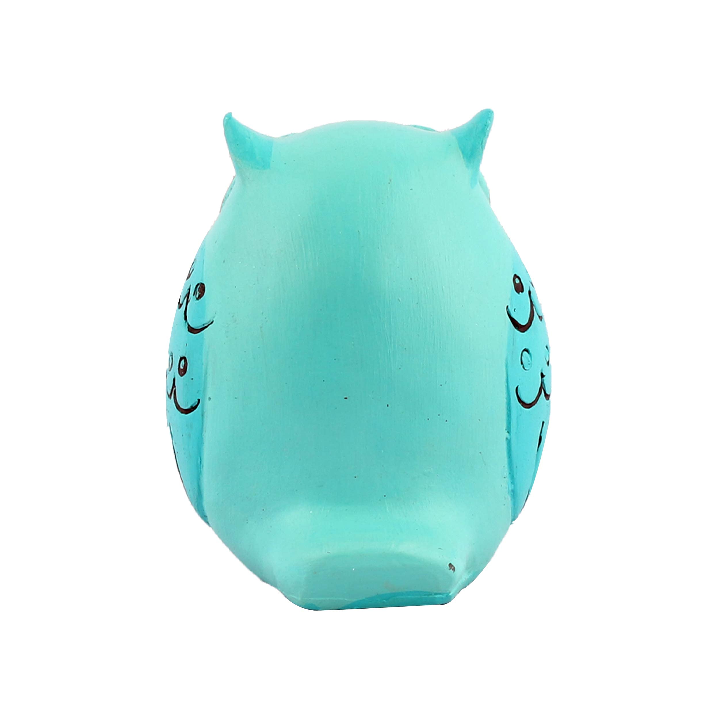 DEQUERA Owl Figurines Tabletop Statues and Figurines for Desktop Book Shelf Decor (Standing Still Style), Color : (Sky Blue)