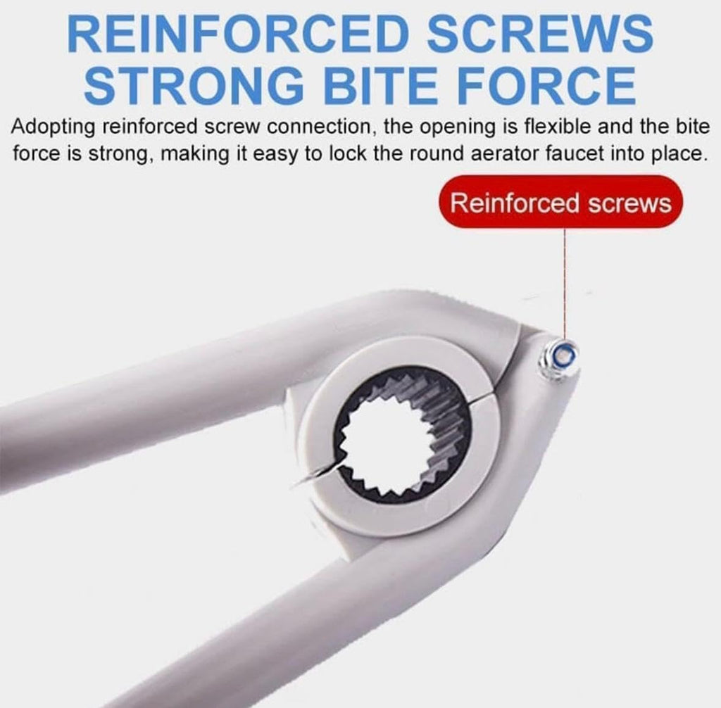 CHEALPANI Anti Slip Plumbing Repair Wrench Tool for Kitchen Bathroom Universal Tap Faucet Opener Spanner Plastic Sink Wrench for Tap Installation Easy Faucet Aerator Repair Tool for Home Plumbing