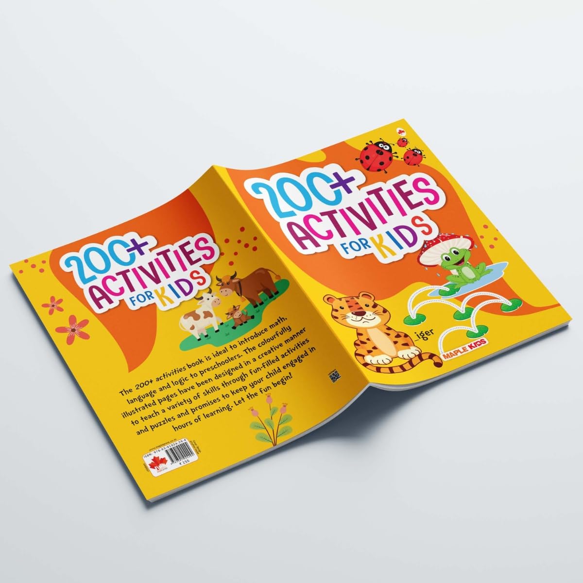 Brain Activity Book for Kids - 200+ Activities - Kids Activity Book - Early Learning - Activities for Children - Maths, English, Mazes, Spot the Differences, Word Search