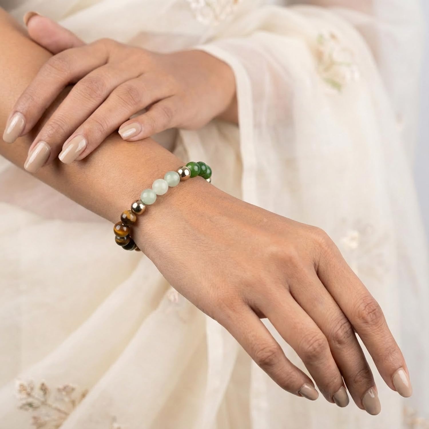 Astrotalk Dhan Yog Bracelet | Attracts Wealth & Financial Prosperity | Pyrite, Citrine, & Aventurine | Astrology Dhanyog Bracelet for Men & Women | Certificate of Authenticity