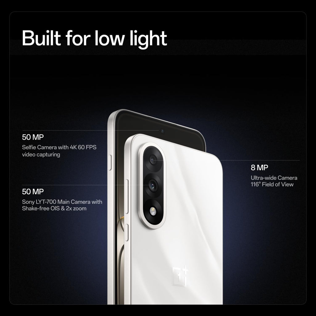 OnePlus Nord 5 | Snapdragon 8s Gen 3 | Stable 144FPS Gaming | Dual 50MP Flagship Camera | Powered by OnePlus AI | 256GB 8GB | Phantom Grey