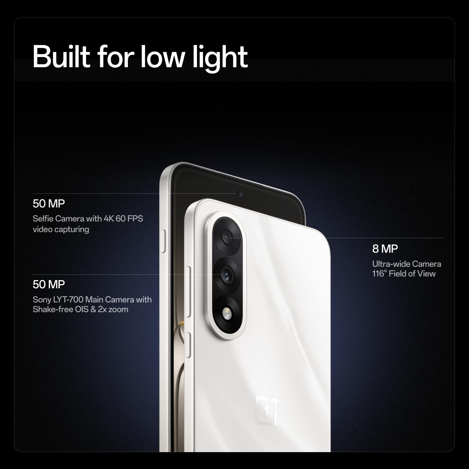 OnePlus Nord 5 | Snapdragon 8s Gen 3 | Stable 144FPS Gaming | Dual 50MP Flagship Camera | Powered by OnePlus AI | 256GB 8GB | Phantom Grey