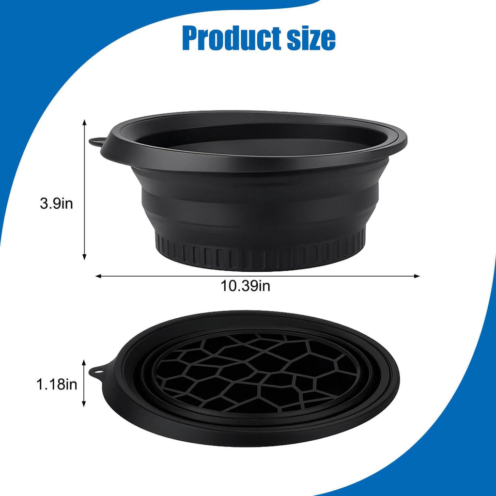 GRAYSON Face Ice Bowl | Ice Cube Tray For Face Dip | Ice Dunk Bowl For Face with Built-In Icetray, Collapsible Silicone Facial Ice Bath Bowl for Cold Plunge Therapy, Skin Tightening & Acne Relief