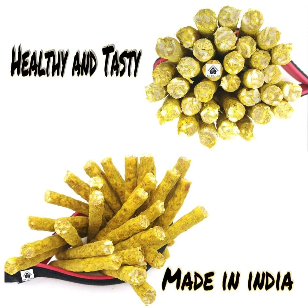 MS PET HOUSE Dog Chew Sticks Munchy Stick Mix Flavours 900 Gram Dogs Snacks, Treats (450G Chicken Flavor and 450G Mutton Flavor Pack of 1), All Life Stages