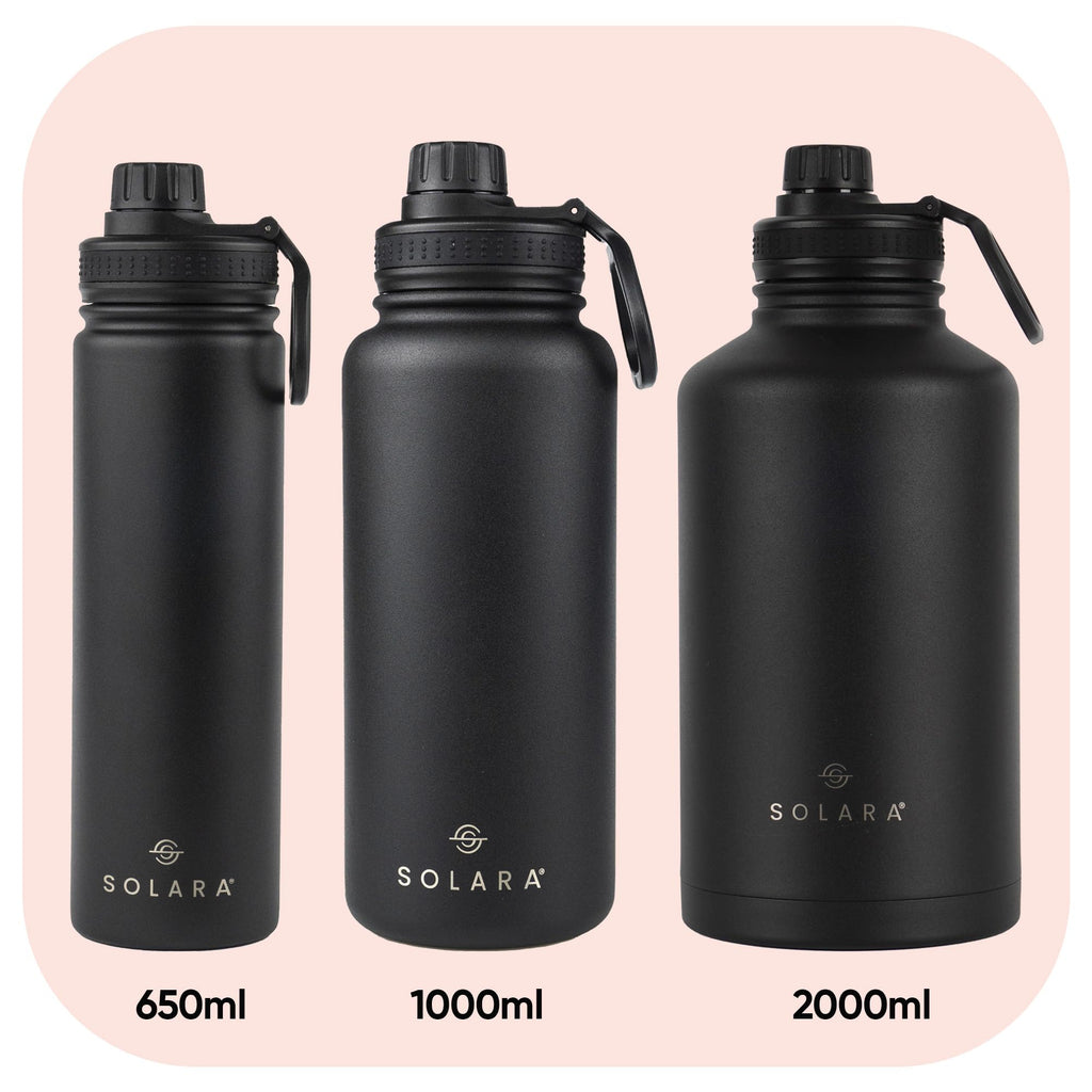 SOLARA Insulated Water Bottle 650ml, Hot Water Bottle, Thermosteel Water Bottles for Travel, Home, Office, School, Gym, Adults, Water Bottle Hot and Cold, Sipper Bottle, Angle Pink