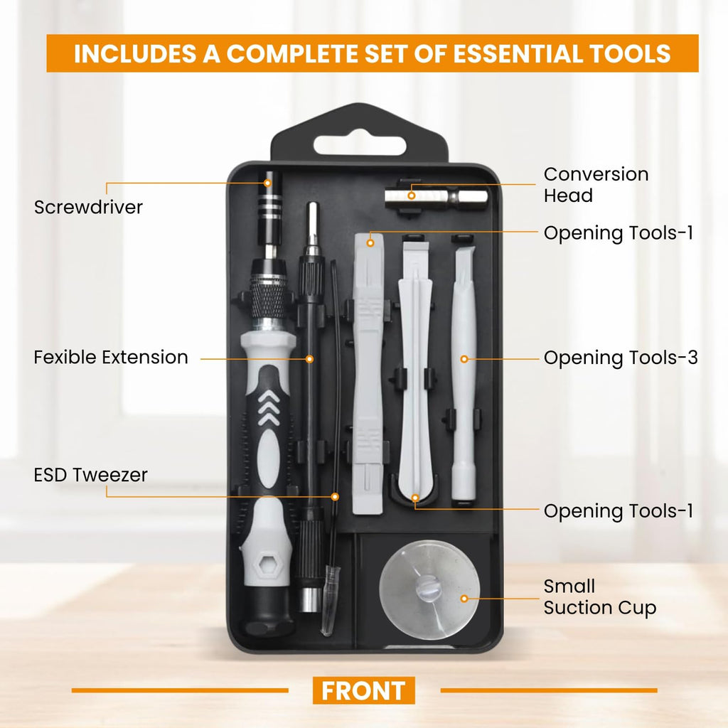 Dyazo 115-in-1 Precision Screwdriver Set | Professional Magnetic Wrench Bits Repair Tool Kit with Portable Case for Electronics, Mobile, Laptop, PC, Watch, Game Console & DIY Household Repairs (Black)
