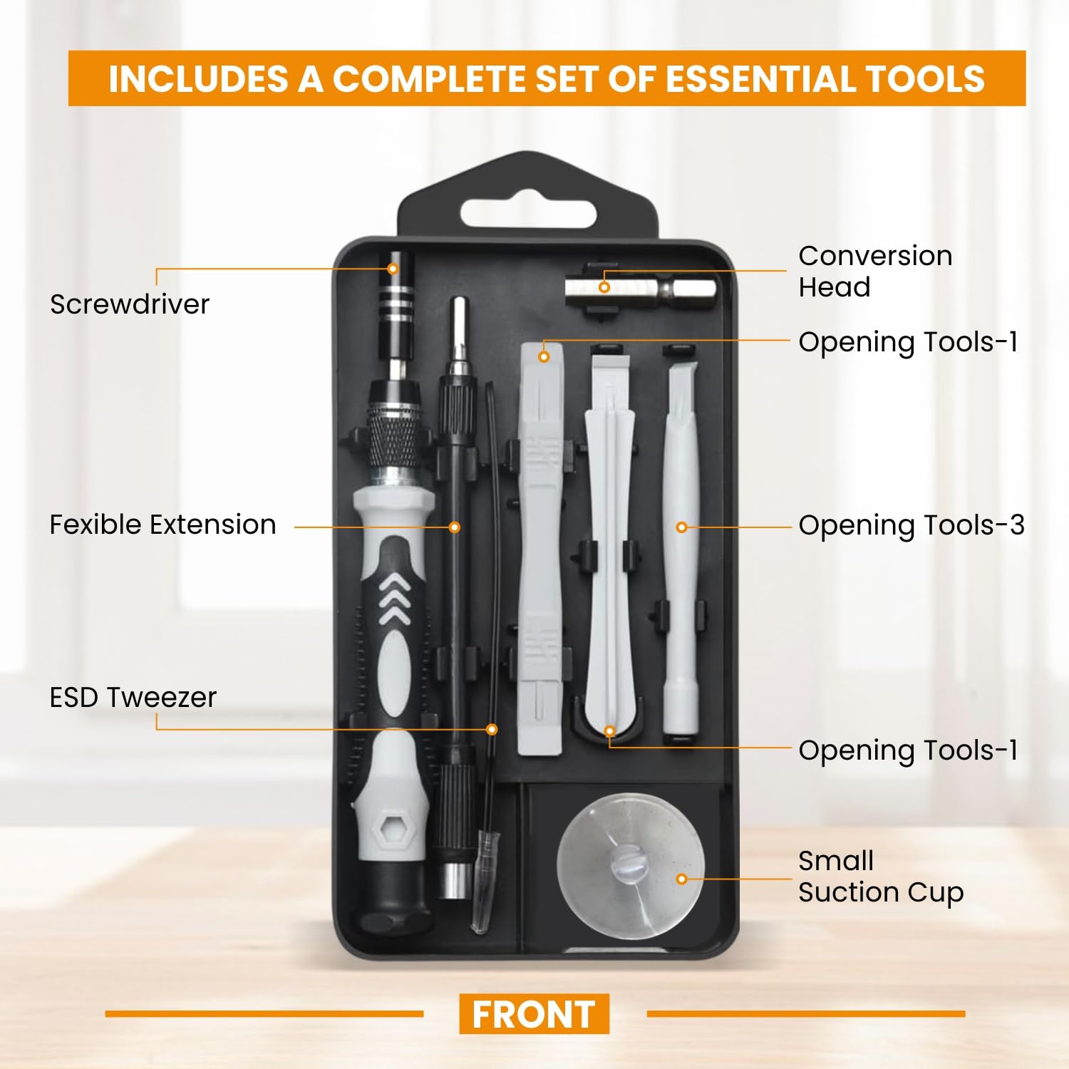 Dyazo 115-in-1 Precision Screwdriver Set | Professional Magnetic Wrench Bits Repair Tool Kit with Portable Case for Electronics, Mobile, Laptop, PC, Watch, Game Console & DIY Household Repairs (Black)