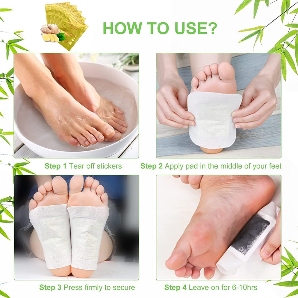 Detox Health Foot patches, Cleansing Toxin Remover Natural organic Foot Patch, Detoxification Stress Relief Sleep Patch, Pain Relief Detox pad, For Men & Women (PACK OF 50)