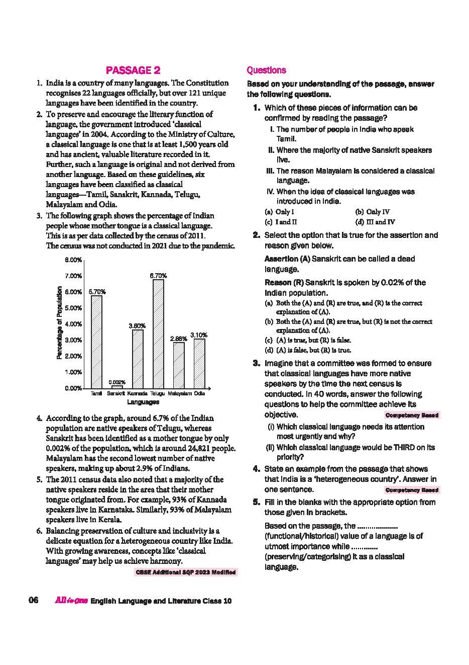 Arihant All in One English Language & Literature Class 10 for CBSE Exams 2025-26 | Revised Edition as per latest syllabus | CBQs, Focused Theory, Reading, Writing, Grammar & Literature, Review Exercises, Sample Papers