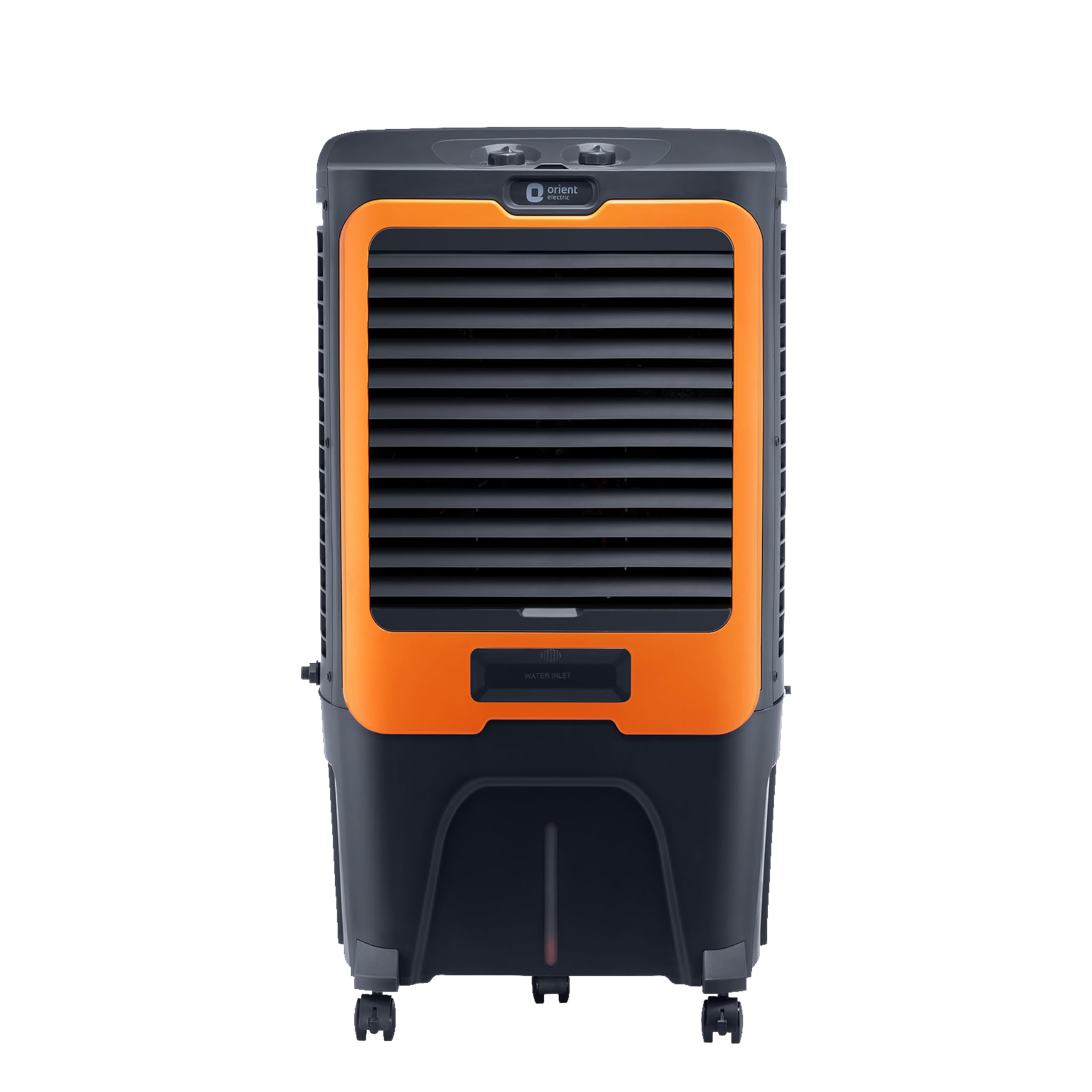 Orient Electric Ultimo 50L Desert Air Cooler with Densenest Honeycomb pads, Ice chamber & High Air Delivery | Desert Cooler for home (Grey and Orange)