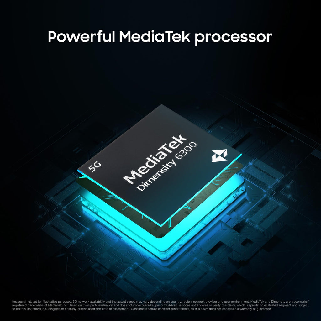 Samsung Galaxy M17e 5G Mobile (Blitz Blue, 4GB RAM, 128GB Storage) | Smoothest 120 Hz Refresh Rate| Monster 6000 mAh Battery | IP54 | 6 Gen OS Upgrades | AI | Gemini Live | Without Charger