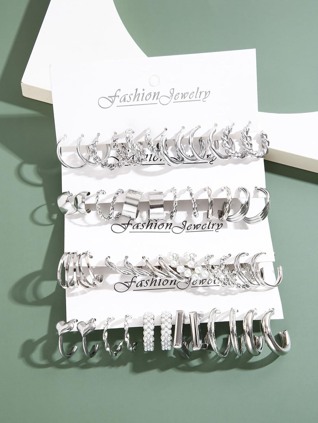 Shining Diva Fashion 24 Pairs Combo Set Latest Stylish Hoop Earrings for Women and Girls (15617er)
