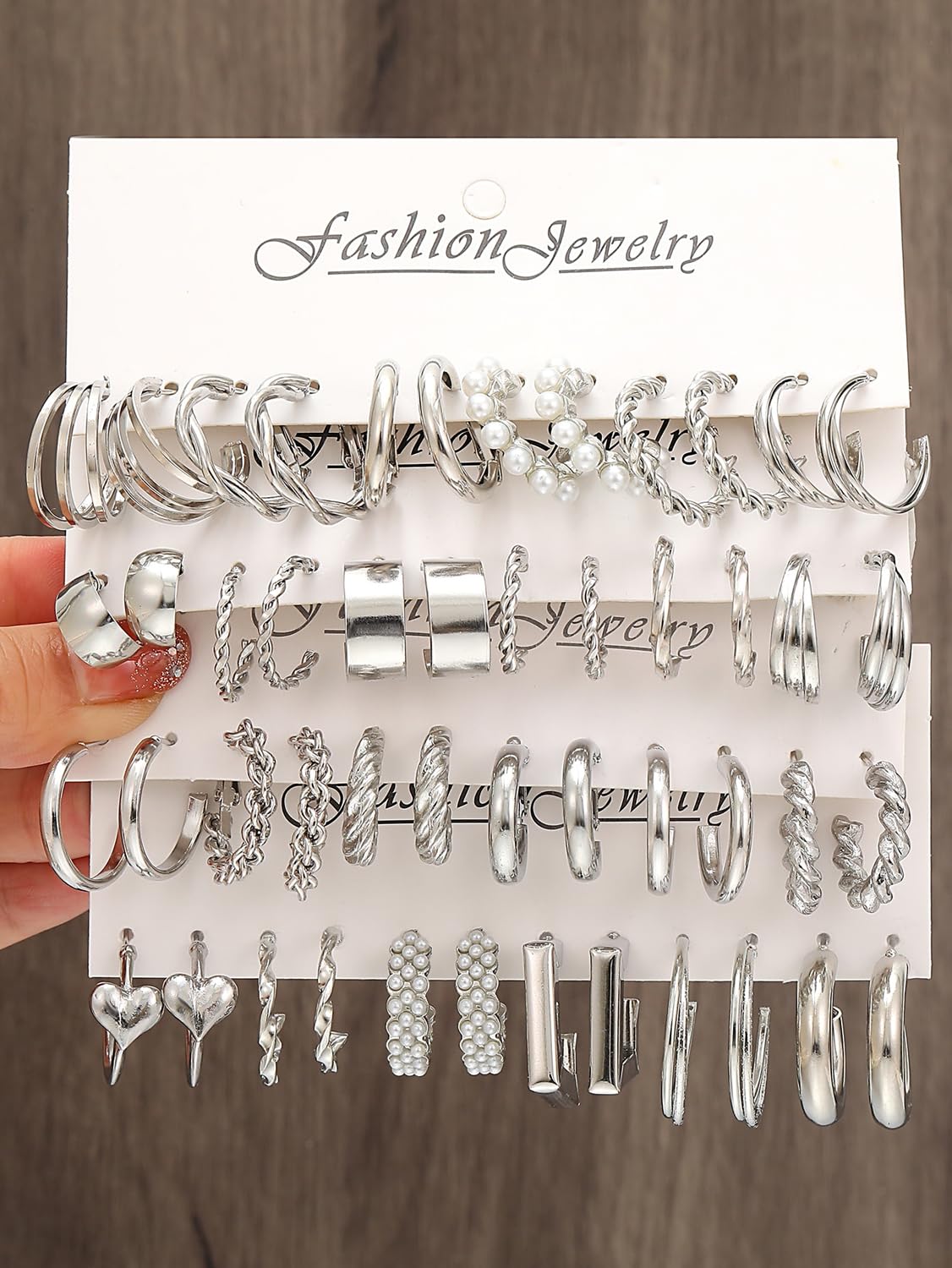 Shining Diva Fashion 24 Pairs Combo Set Latest Stylish Hoop Earrings for Women and Girls (15617er)