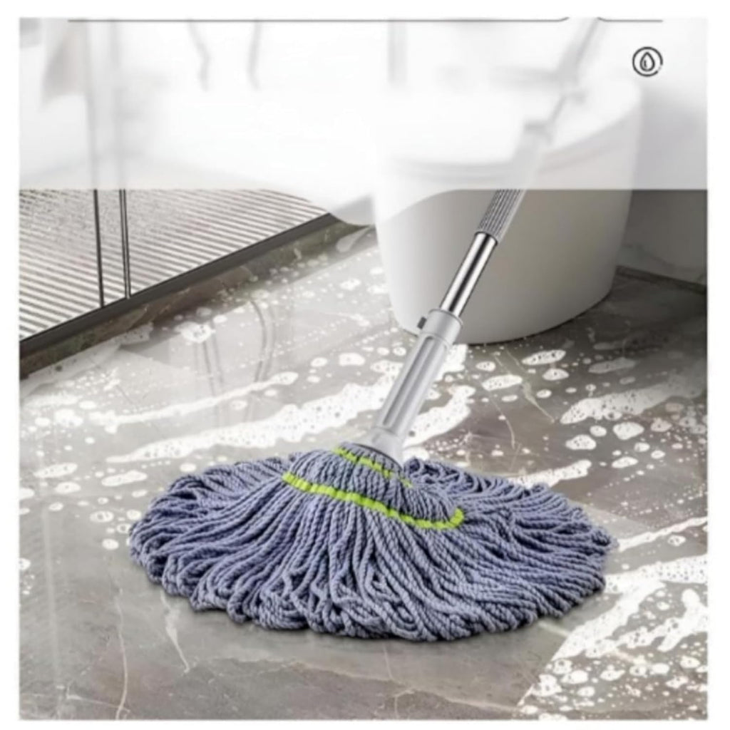 Premium Microfiber Floor Cleaning Mop | 360° Spin Twist Mop with Adjustable Handle | Super Absorbent Cotton Head for Wet & Dry Cleaning NN1NN