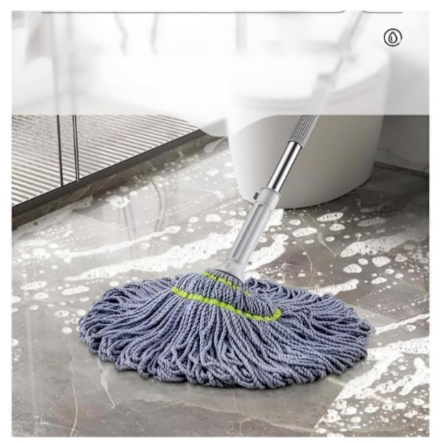 Premium Microfiber Floor Cleaning Mop | 360° Spin Twist Mop with Adjustable Handle | Super Absorbent Cotton Head for Wet & Dry Cleaning NN1NN
