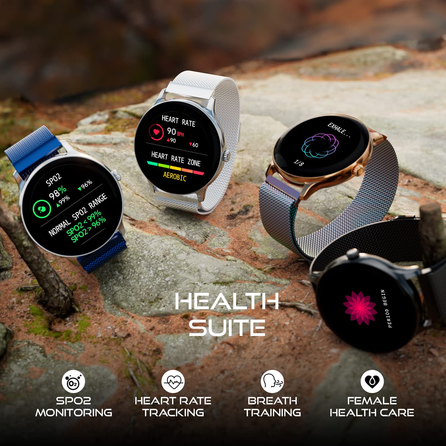 Fire-Boltt Phoenix Ultra Smart Watch 1.39" HD Display, Bluetooth Calling, AI Voice Assistant, 120 Sports Modes, IP67 Waterproof, SpO2 Monitor Smart Watch for Man & Woman - Gold