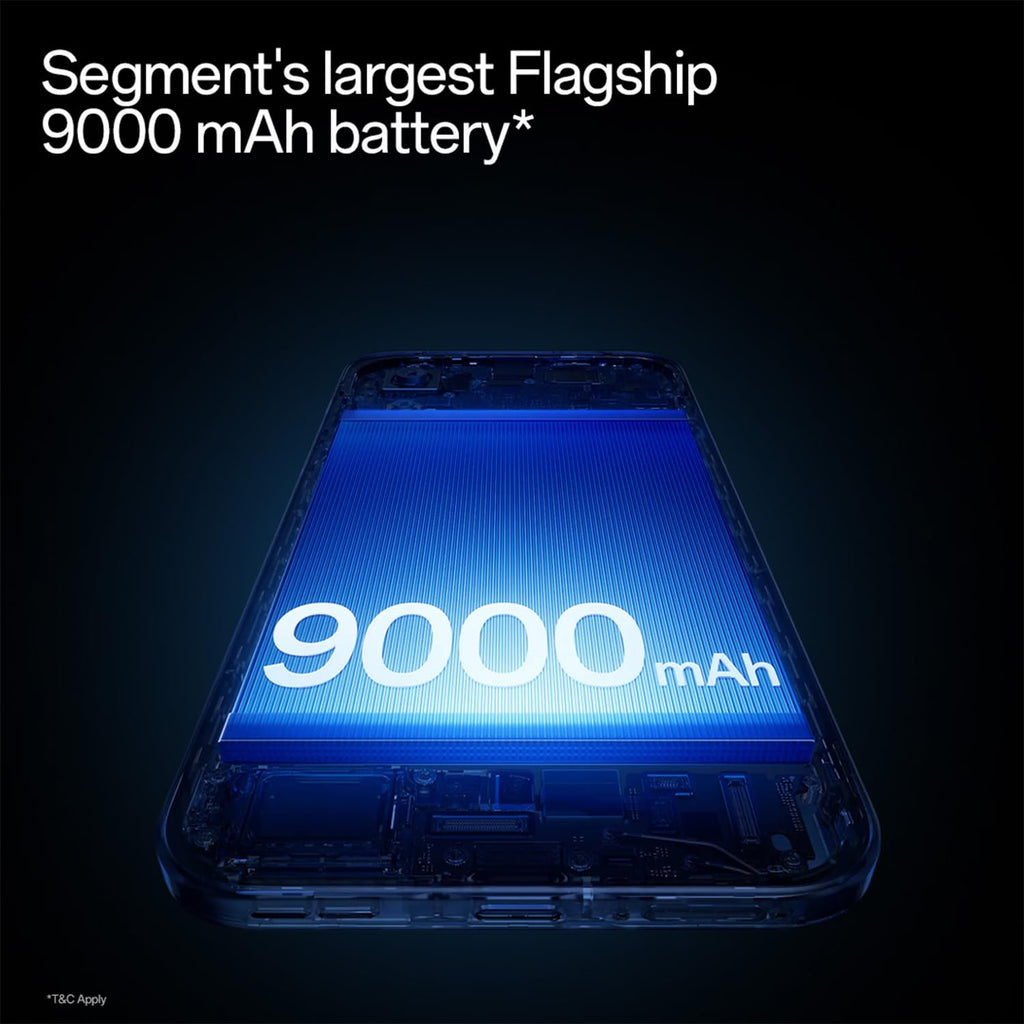 OnePlus Nord 6 | 8GB+256GB | Pitch Black | Snapdragon 8s Gen 4 | Segment's First Stable 165FPS Gaming | Segment's Largest 9000mAh Battery | Most Complete IP Rating | Personalized AI