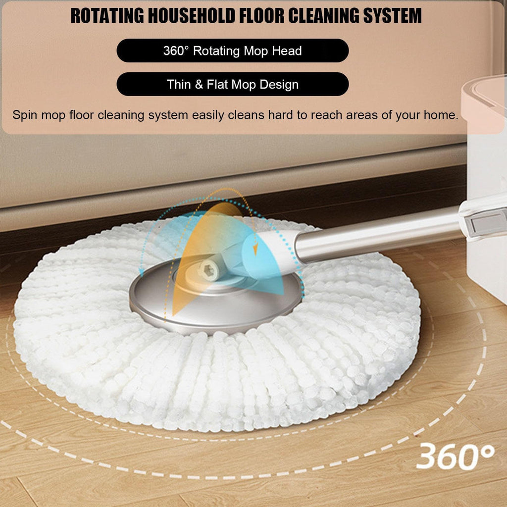 Mop Stick Rod Only with Free Microfiber Refill | Adjustable Stainless Steel Spin Mop Rod | Pocha Stick for Floor Cleaning Home & Office