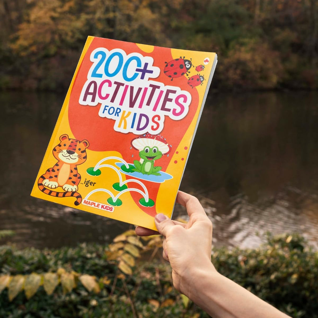 Brain Activity Book for Kids - 200+ Activities - Kids Activity Book - Early Learning - Activities for Children - Maths, English, Mazes, Spot the Differences, Word Search
