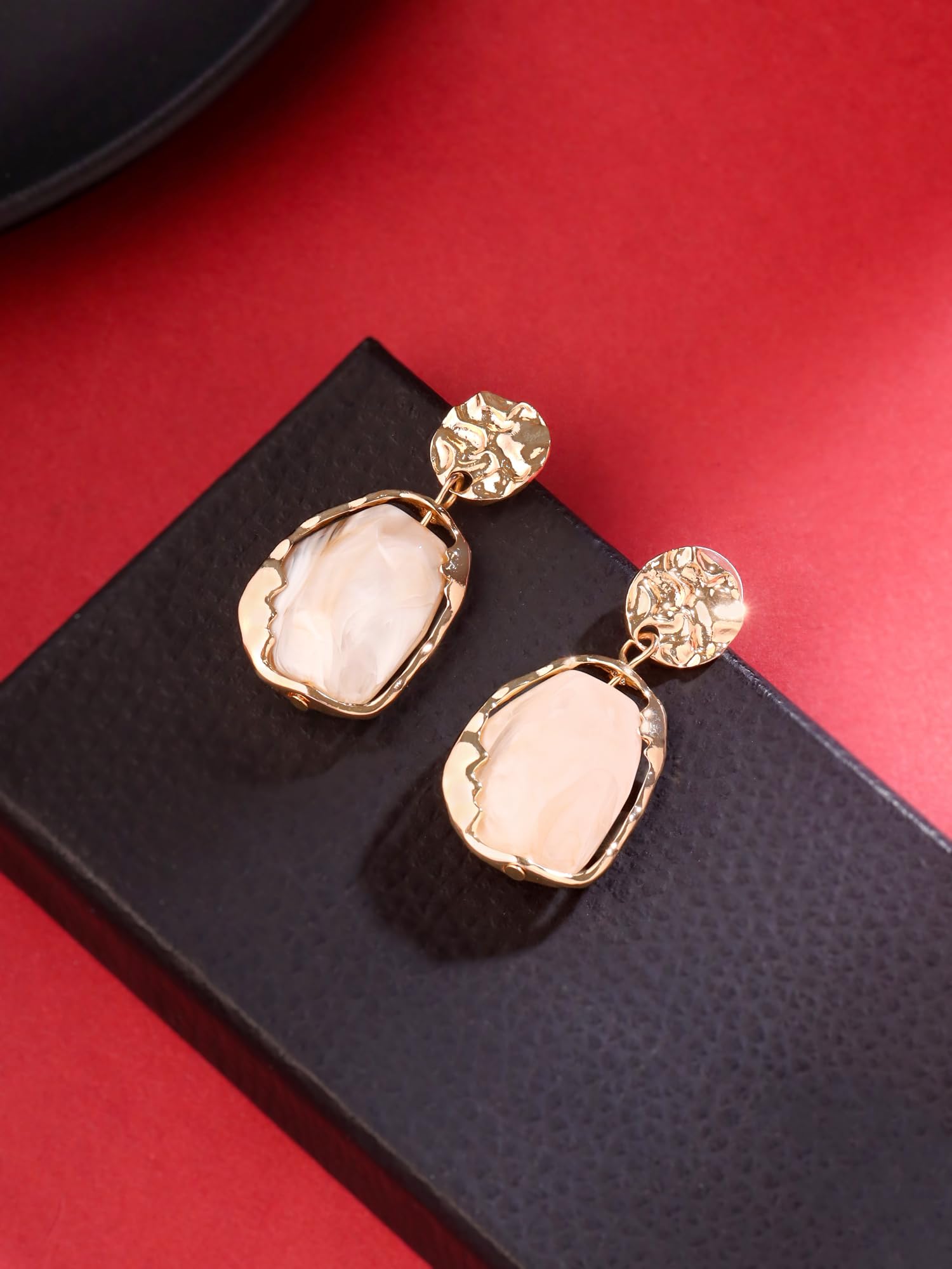 Yellow Chimes Earrings for Women and Girls Stone Drop | Gold Tone Stone Studded Drop Earrings | Birthday Gift for girls and women Anniversary Gift for Wife