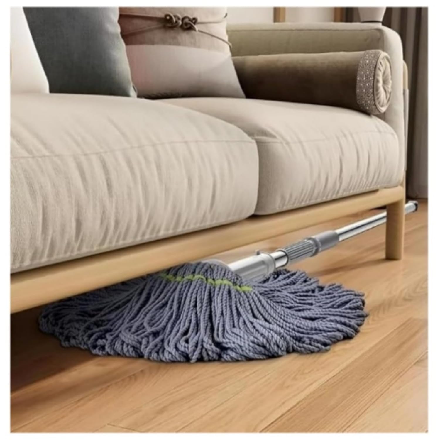 Premium Microfiber Floor Cleaning Mop | 360° Spin Twist Mop with Adjustable Handle | Super Absorbent Cotton Head for Wet & Dry Cleaning NN1NN